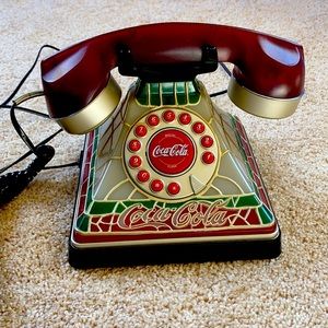 Coca-Cola Vintage Tiffany-Style Working Telephone ☎️